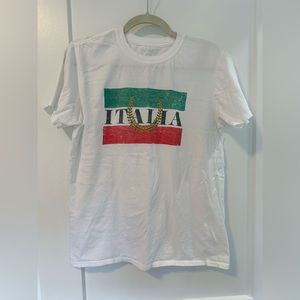 Urban outfitters oversized white Italia graphic t-shirt medium